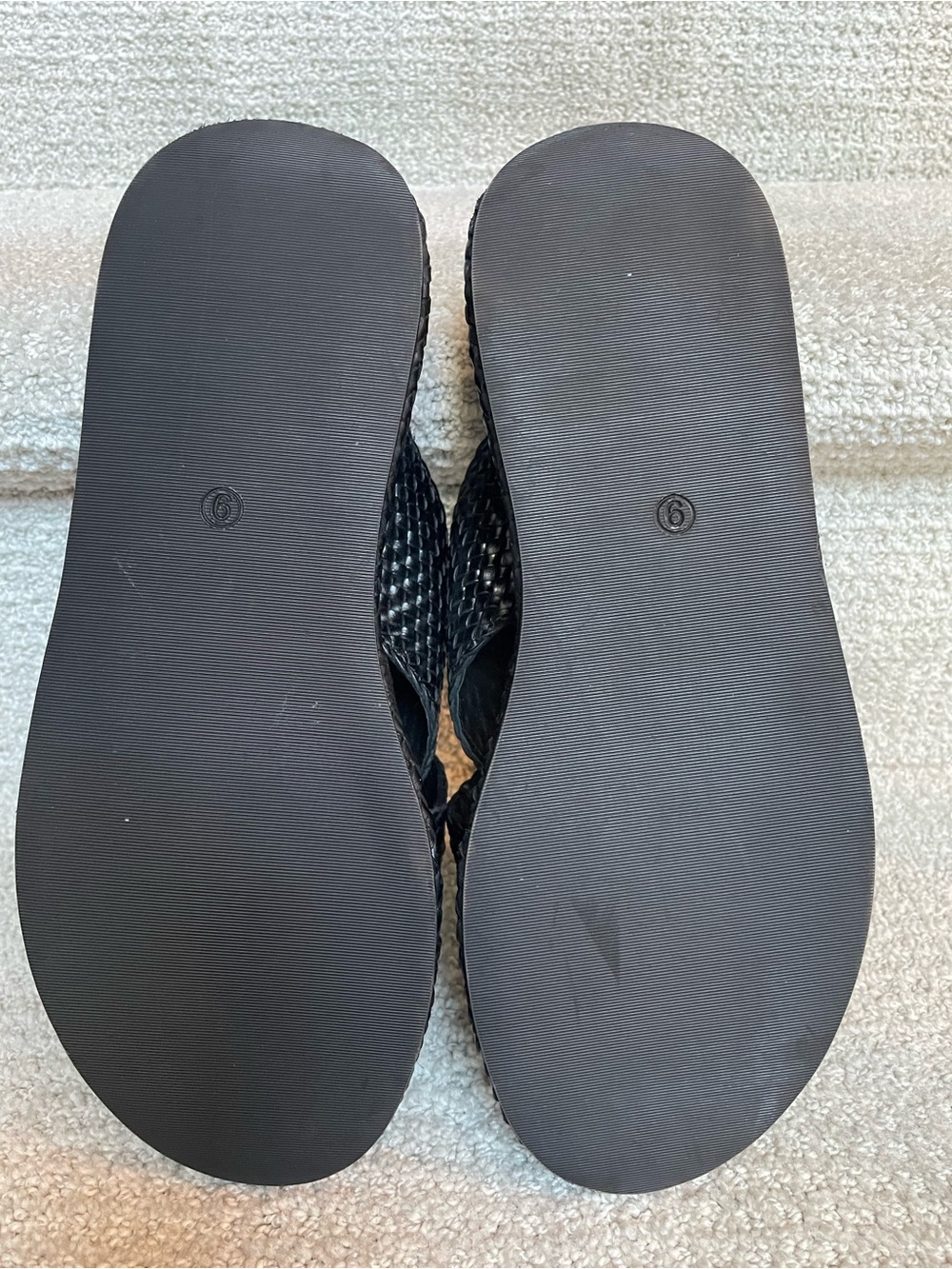 Seychelles Key West Woven Leather Platform Slides Black Sandals Women's Size 9 - Picture 9 of 11